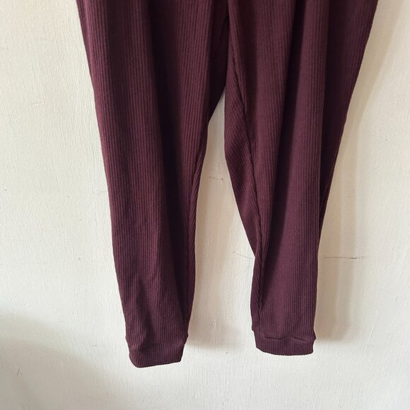 Koolaburra by Ugg Joggers Womens Medium Purple Tie Waist Ribbed Pull On Cozy - Picture 3 of 8